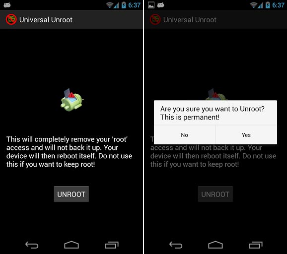 Unroot en móviles Android, pasos para quitar el acceso de administrador