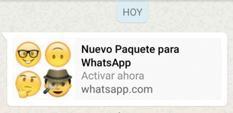 Nuevos packs de Emojis para WhatsApp