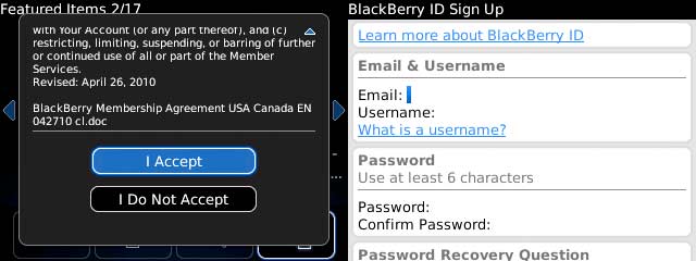 Cómo crear una cuenta BlackBerry para utilizar App World 2.0