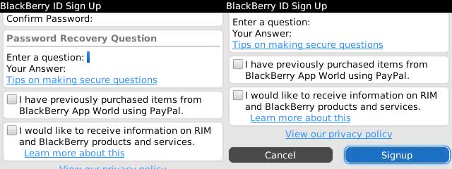 Cómo crear una cuenta BlackBerry para utilizar App World 2.0