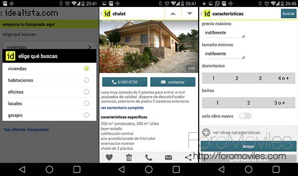 Cómo buscar piso mediante apps en Android, iPhone y Windows Phone