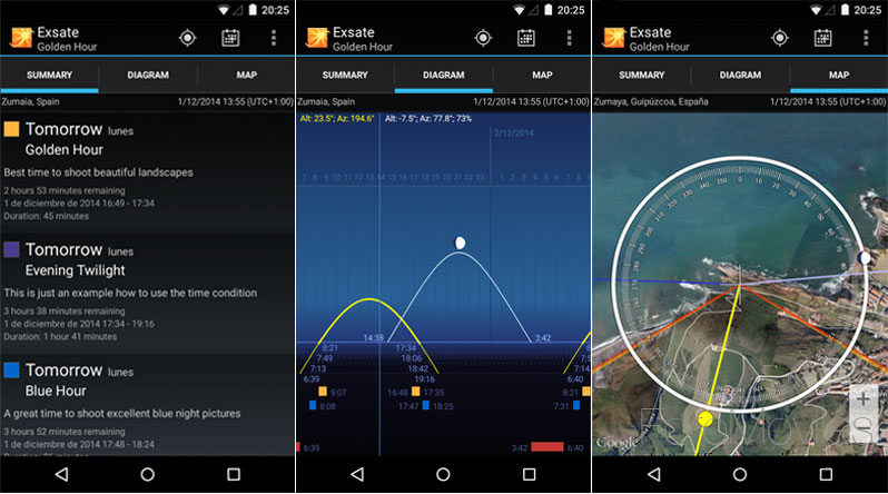 Exsate Golden Hour para Android