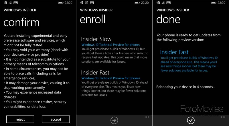 Cómo instalar Windows 10 technical preview en tu Windows Phone 8 compatible