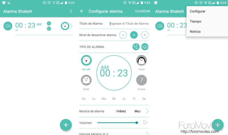 Aplicaciones Despertador Android Despertador Shake It