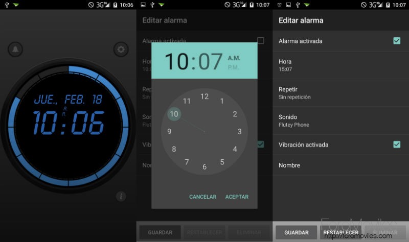 Aplicaciones Despertador Android Wave Alarm