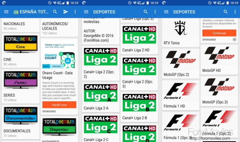 Deporte En Android Canales Wiseplay